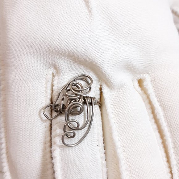 RING, HANDCRAFTED FREEFORM METAL SIZE 8 - Picture 2 of 4